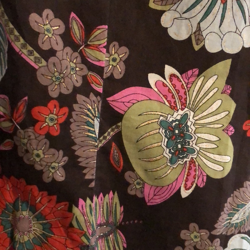 Cotton Short Sleeve Blouse - Picture 4 of 4
